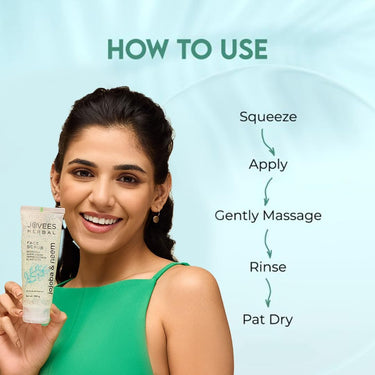 Jovees Herbal Jojoba & Neem Face Scrub | With Liquorice Extract & Wheatgerm Extract | For Oily Skin | Removes Dead Skin Cells | Improves Skin Elasticity |100gm